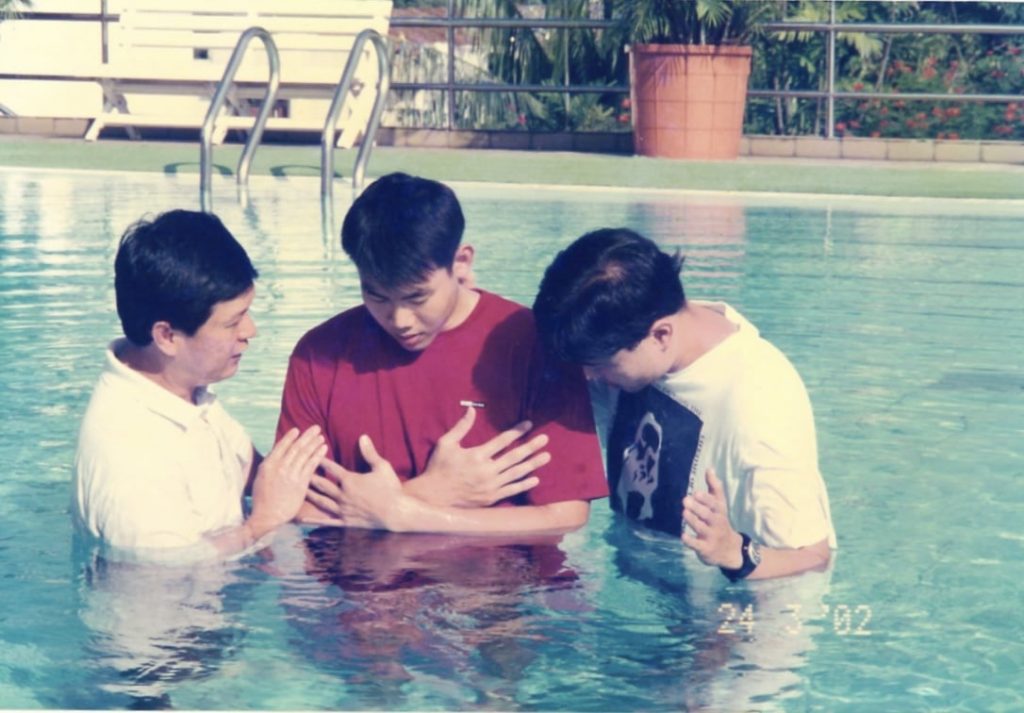 Anthony Chua baptised