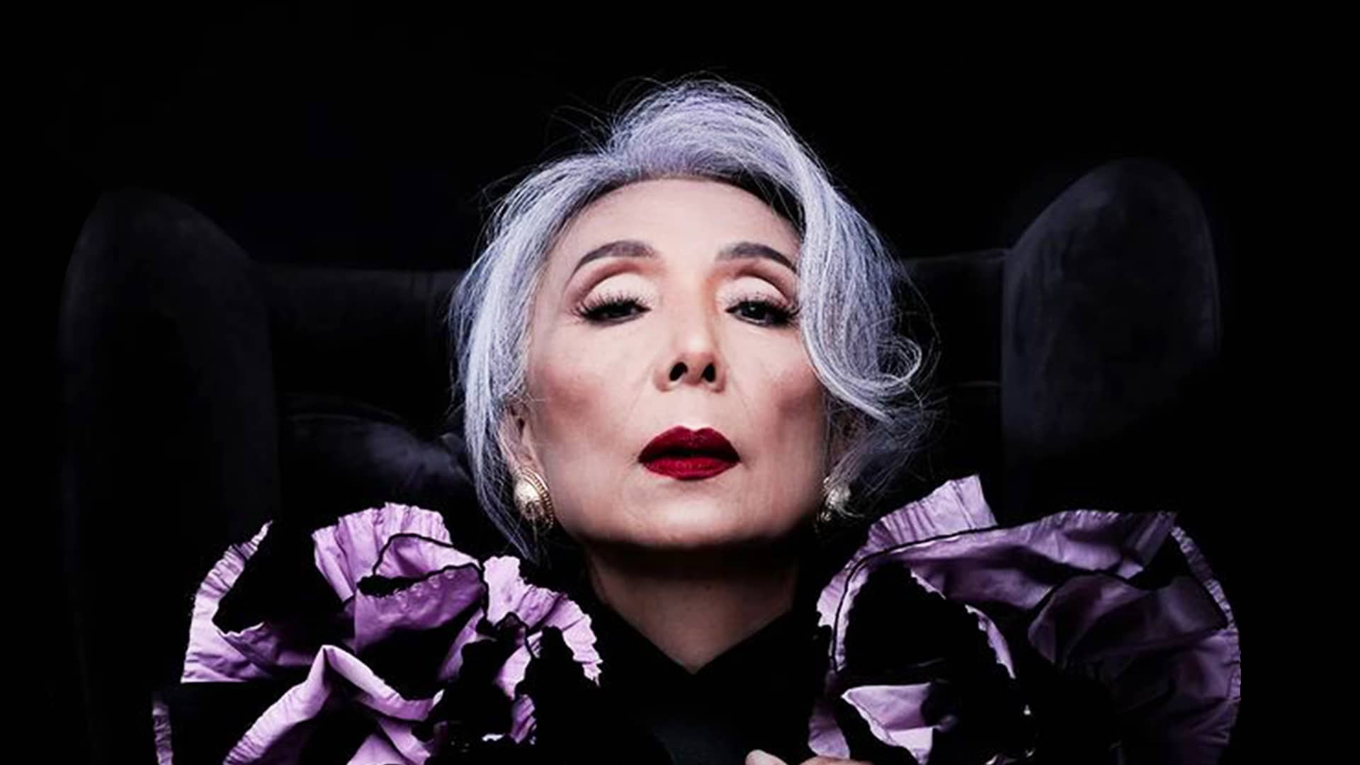 She’s a 66-year-old fashion model … who was once “a caged bird with no voice”